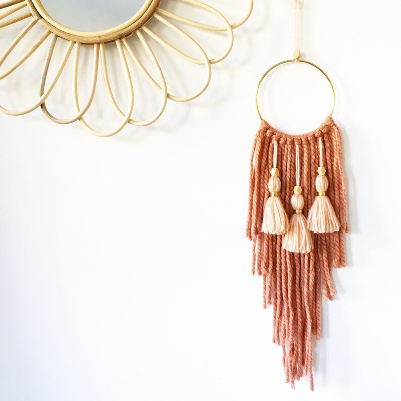 Modern wall hanging tassel wall hanging tassel wall decor Etsy
