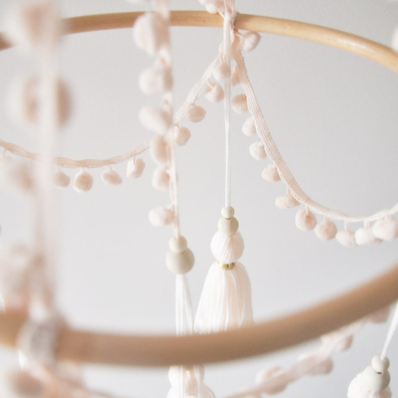 Tassel Mobile Chandelier Mobile Nursery Chandelier Boho Etsy Australia