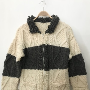 80&#39;s/90&#39;s Ecuadorian Wool Zipper Sweater Jacket