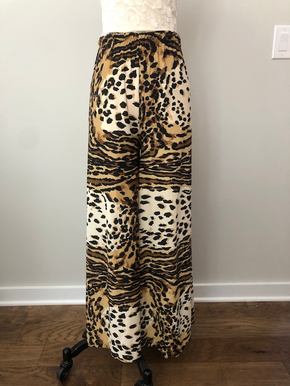 60's Leopard Palazzo Pants - image 1