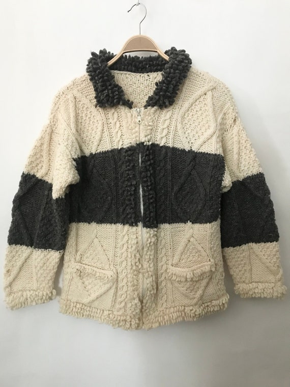 80's/90's Ecuadorian Wool Zipper Sweater Jacket