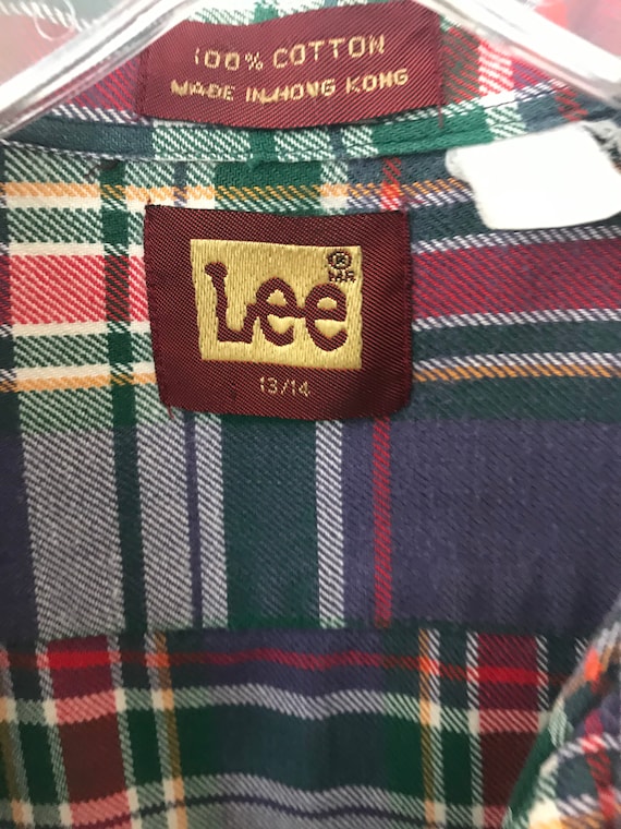 Vintage 1980's Women's Lee Yoke One Pocket Flannel - image 2