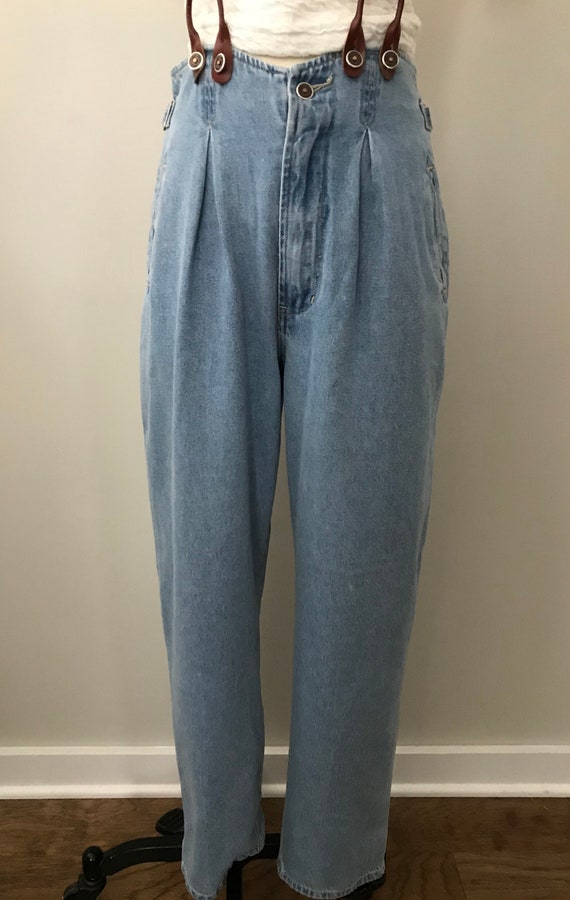 80s pleated jeans
