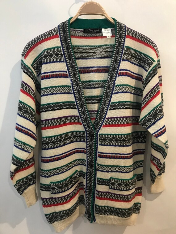 bright colored cardigans