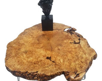 Live Edge Coffee Table- Maple Burl- Large Coffee Table- Round Coffee Table- Amazing- Giant Tree Slice- Big Coffee Table- Nature Art- Home