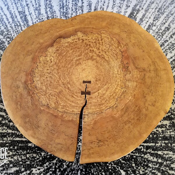 Round Natural Log Coffee Table Etsy