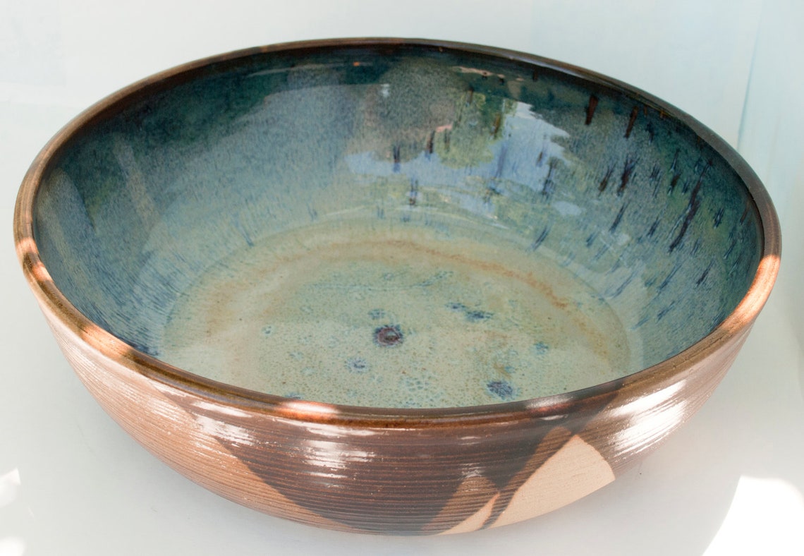 Large ceramic bowl Looking in on the garden of Etsy