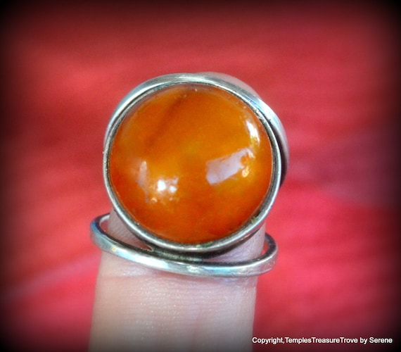 Baltic Amber Ring~Butterscotch Amber Ring Size 6~… - image 8