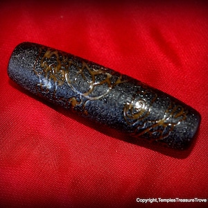 Old Tibetan Dragon Dzi Agate Bead~Sacred Dzi Bead~Dragon Energy Talisman~Spiritual Amulet~Sacred Dragon Dzi Bead~Tibetan Dzi Bead Talisman