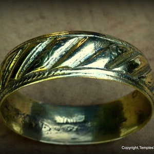 8&quot; Heavy Solid Brass Bedouin Cuff Bracelet~Unisex Brass Cuff Bracelet~North African Nomadic Tribal Cuff Bracelet~Unisex Tribal Brass Bangle