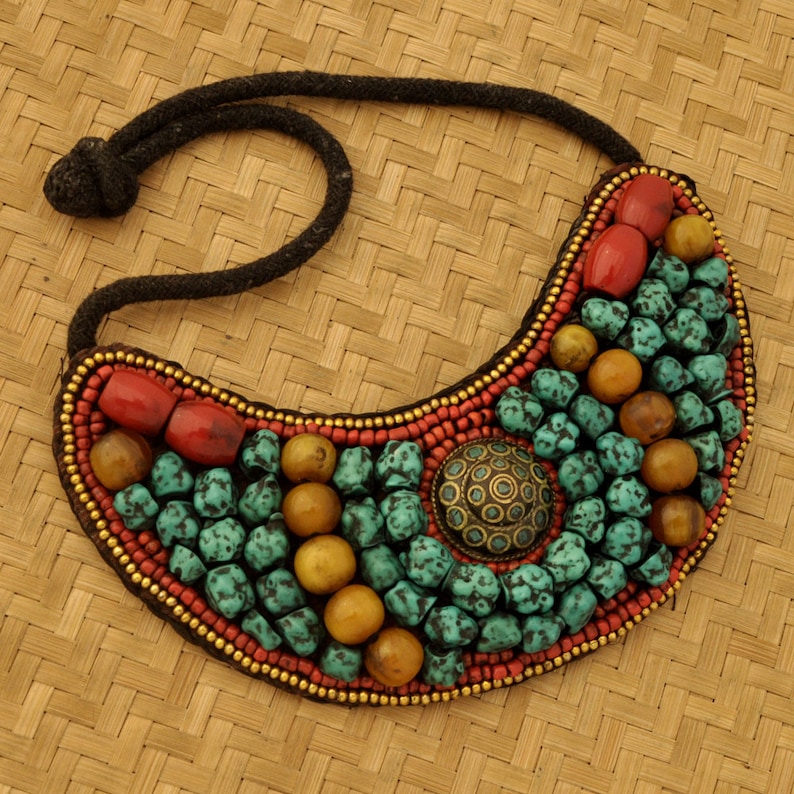 EXQUISITE CHINESE TURQUOISE HAND KNIT BEAUTIFUL BRACELET