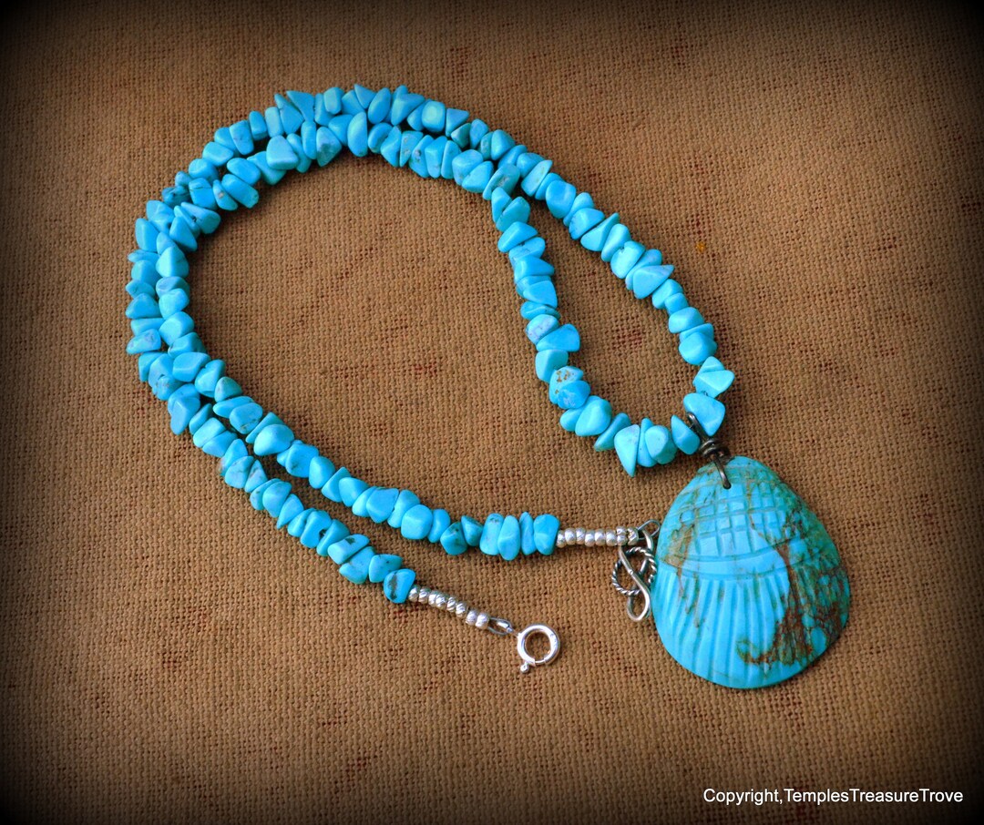 Zuni Turquoise Fetish Necklace