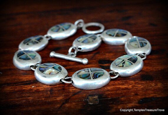 Artisan Abalone MOP Window Segmented Modernist St… - image 6