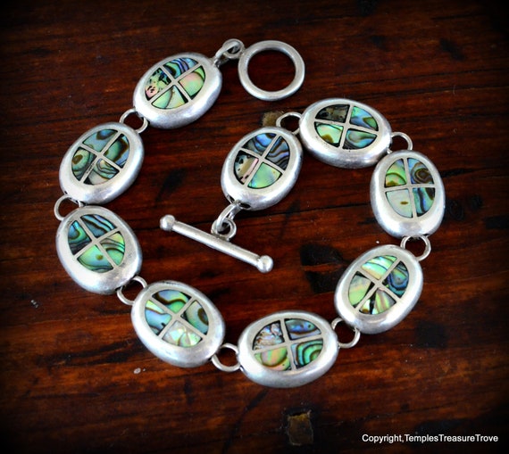 Artisan Abalone MOP Window Segmented Modernist St… - image 1