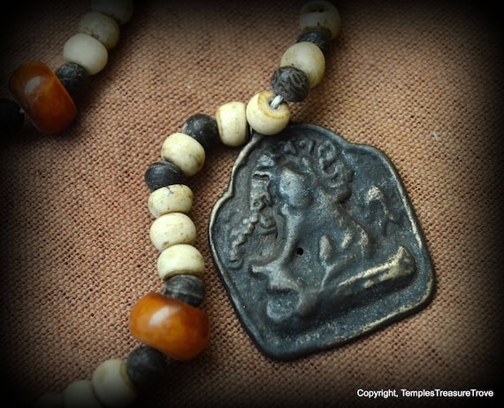 Unisex Nagaland Tribal Necklace/Bronze Talisman C… - image 2