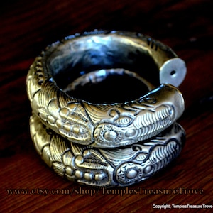 Vintage High Grade Miao Silver Ornate Hollow Cuff Bracelet Handcrafted Cuff Bracelet Tribal Unisex Bracelet Cuff~Unisex Cuff Bracelet