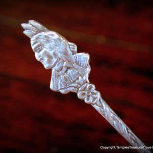 Indianer Kopf 925 Löffel - BMCo 1900-1940 Sterling Besteck - Einweihungsgeschenk - Souvenir Löffel - Einweihungsparty - Geschenk für Mama