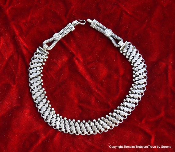 Rajasthani Sterling Articulated Choker~Heavy 925 … - image 9