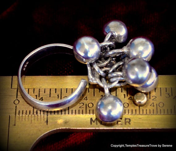 Sterling Adjustable Cha Cha Ring~Size 7 U.S. Ster… - image 3