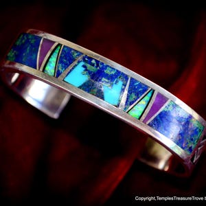 Important Vintage Navajo David Tune 'Natural Damale' Turquoise Native American Jewelry Silver Bracelet Important Vintage Navajo David Tune 'Natural Damale' Turquoise Native American Jewelry Silver Bracelet