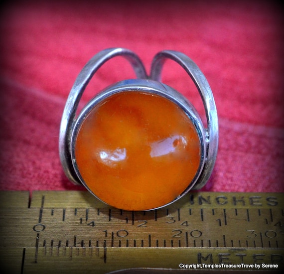 Baltic Amber Ring~Butterscotch Amber Ring Size 6~… - image 3