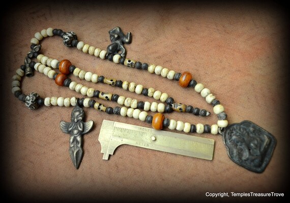 Unisex Nagaland Tribal Necklace/Bronze Talisman C… - image 3