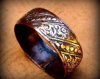 8" French Morocco Metal Argente Cuff Bracelet~Unisex Cuff Bracelet~Antique Maroc Metal Argente Cuff Bracelet~Unisex Bronze and Silver Bangle