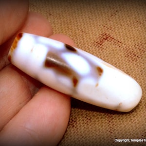 Rare Tibetan Two Eyes Dzi Agate Bead ~Sacred Dzi Bead~Long Love Shaman Talisman~Two Eyes Dzi Bead~Lasting Love Bead~Long Marriage Amulet Dzi