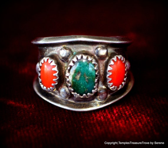 Statement Vintage Native American Navajo Green Turquoise Sterling Silver Leaf Bracelet Old Statement Vintage Native American Navajo Green Turquoise Sterling Silver Leaf Bracelet Old