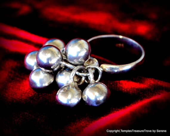 Sterling Adjustable Cha Cha Ring~Size 7 U.S. Ster… - image 2