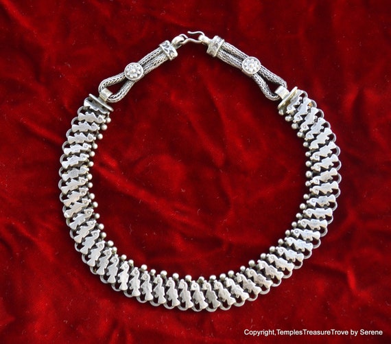 Rajasthani Sterling Articulated Choker~Heavy 925 … - image 1