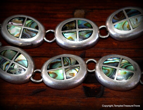 Artisan Abalone MOP Window Segmented Modernist St… - image 9