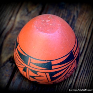 Native American Hopi Polychrome Pot~Red and Black Polychrome Hopi Pottery~Vintage Hopi Polychrome Pottery~Hopi Seed Pot~Collectible Pottery image 2