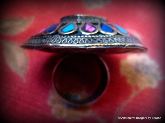 【希少】ハウリング('81米) 19世紀の部族ベドウィンコインシルバーラピスラズリハウライト