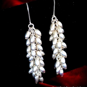 Sterling Cha Cha Earrings~Cha Cha Dangle and Drop Earrings~Cha Cha Earrings For Her~Boho Chic Earrings~Rockabilly Earrings~Earrings for Her