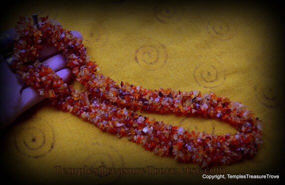 Red Carnelian Collar Necklace/ Juicy Red Carnelia… - image 4