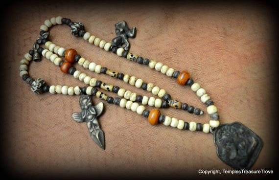 Unisex Nagaland Tribal Necklace/Bronze Talisman C… - image 10