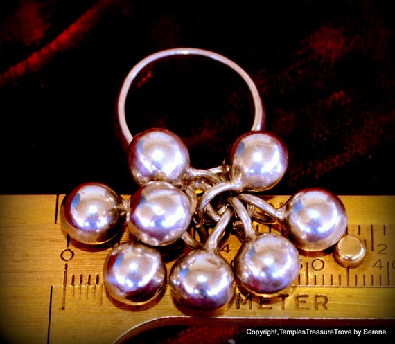 Sterling Adjustable Cha Cha Ring~Size 7 U.S. Ster… - image 5