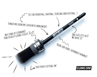 CLING ON F40, chalk paint brushes, cling on brushes, chalk paint brush, wax brush, chalk paint, , cling on