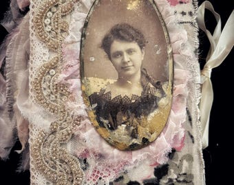 Handmade Eco-Dyed Junk  Journal: "Simple Stories" 100 pages 8x5x2