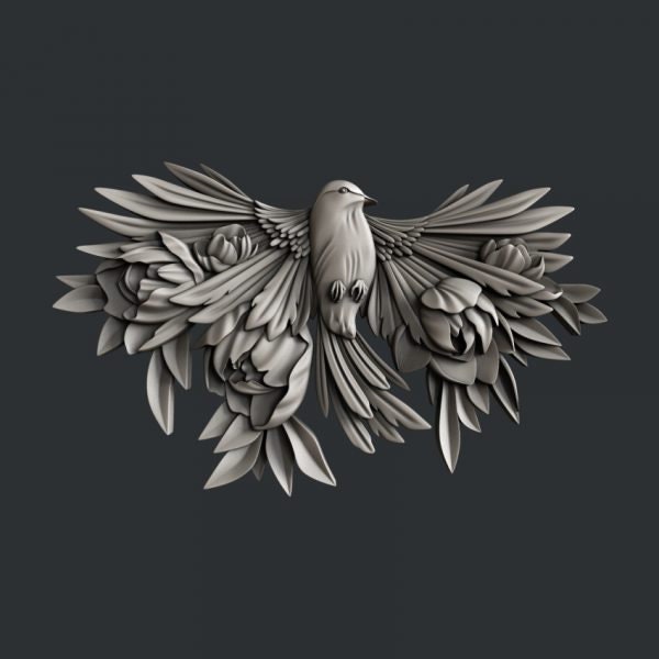 Zuri Designs Blossoming WingsHighly Detailed Silicone Mould for Furniture, Mixed Media, Art Journals and food products