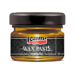 Pentart Wax Paste Honey Gold  20 ML Metallic Decor Wax for Furniture, Mixed Media, Junk Journals etc
