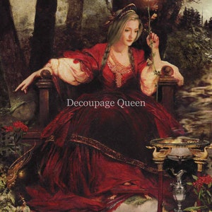 Decoupage Queen Howard  David Johnson - Queen Mab Bringer of Dreams   A4 Rice Paper for DIY Projects, Scrapbooking, Art Journals,