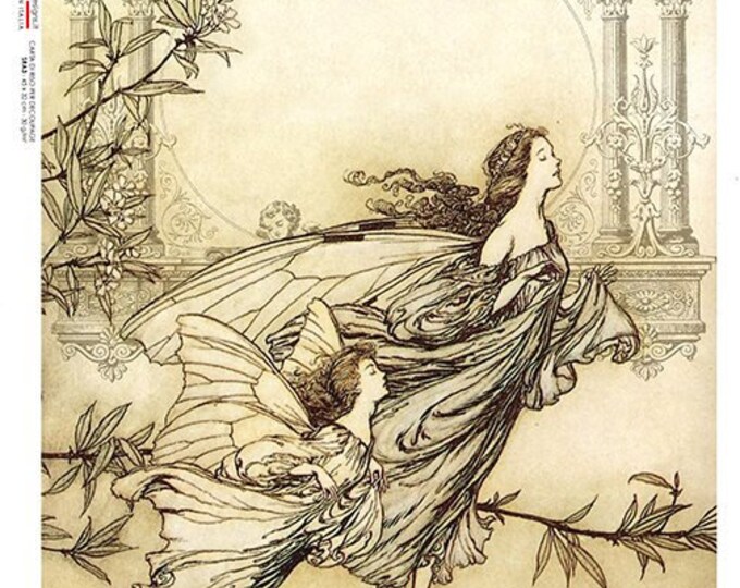 Decoupage Rice Paper Designs Washipaper Arthur Rackham Fairies (A4) for ...