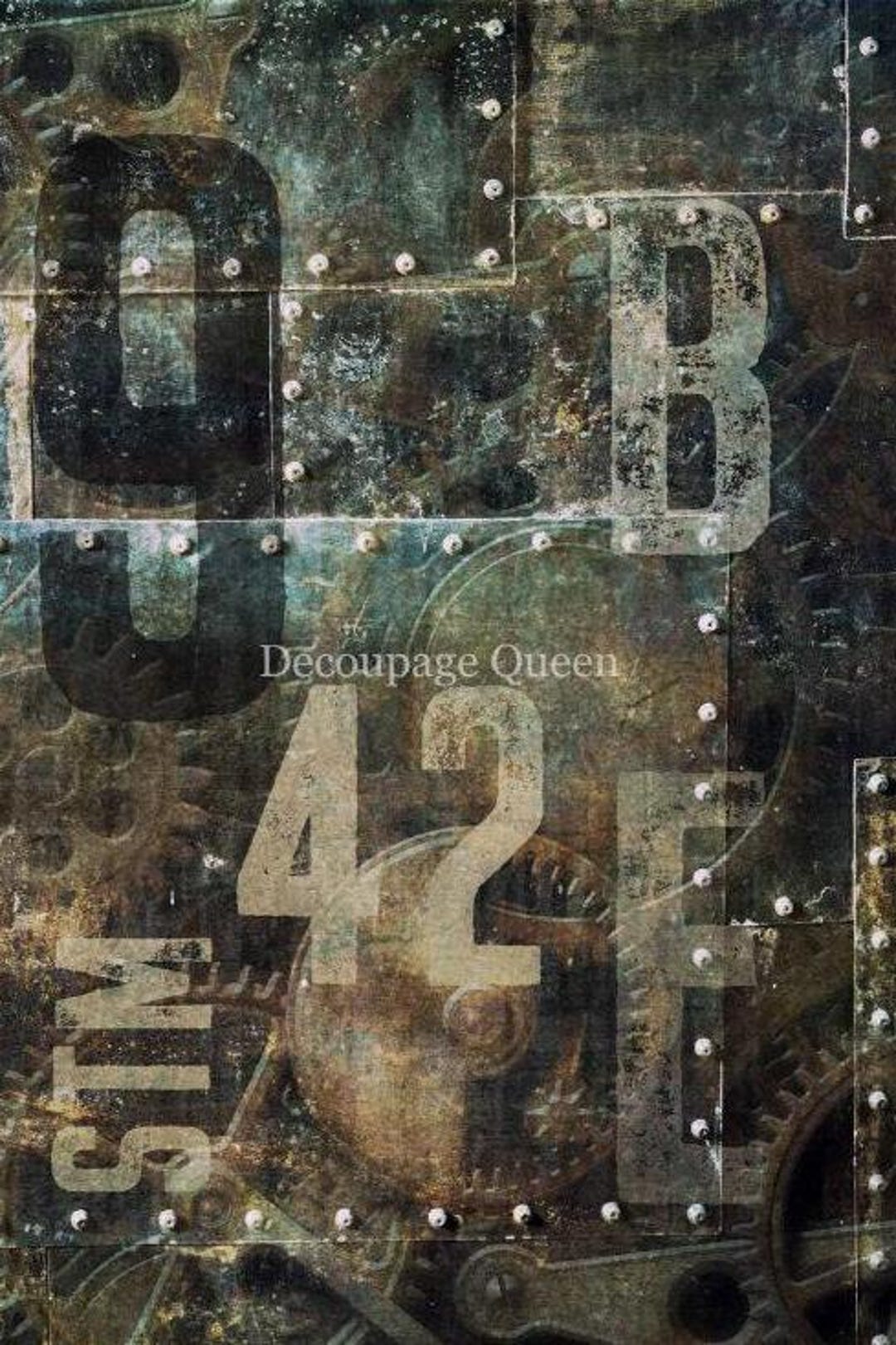 Decoupage Queen Rivets STM 42 A4 Rice Paper for DIY Projects ...
