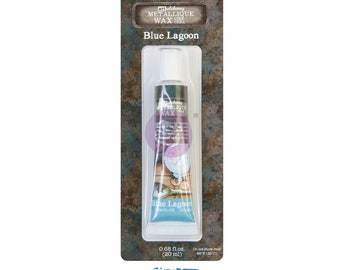 Finnabair Gilding wax  ALCHEMY-metallique wax, BLUE LAGOON .68OZ (20ML)