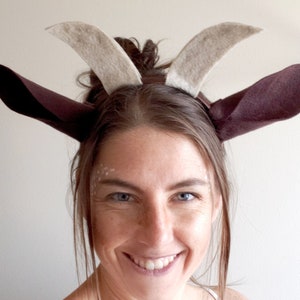 Deer Ears Headband Costume, Womens, Kids, Children, Mens, Forest Nymph Halloween