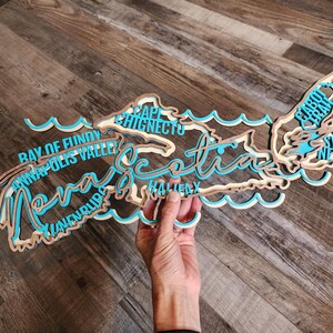 Laser Cut Nova Scotia Wood Sign, Halifax, Cabot Trail Decor image 7