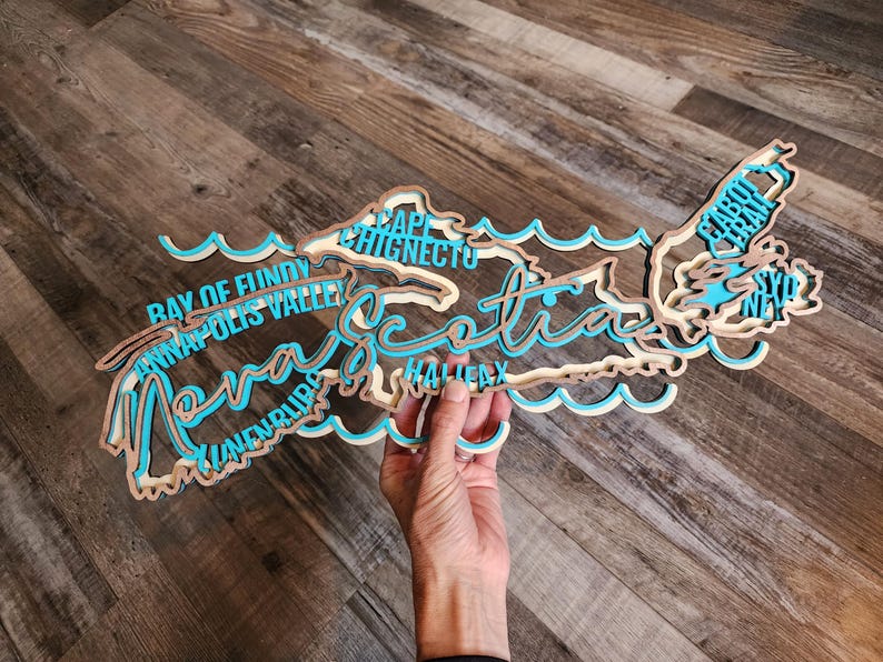 Laser Cut Nova Scotia Wood Sign, Halifax, Cabot Trail Decor image 7