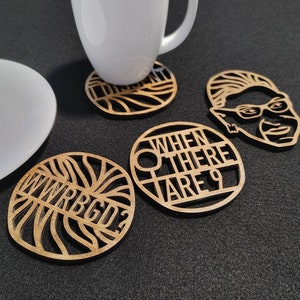 Feministisches Geschenk Ruth Bader Untersetzer // RBG Ginsberg Geburtstagsgeschenk // Getränkeuntersetzer // Gleichheit Mann Frau Geschenk